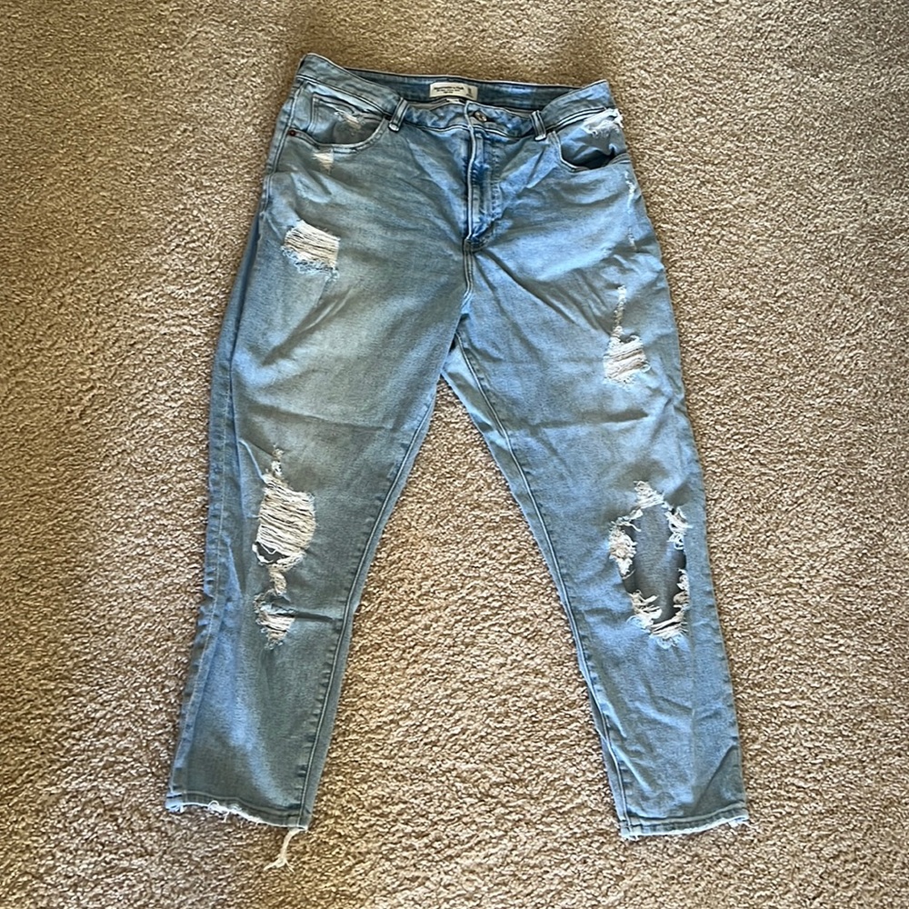 Abercrombie & Fitch - The Super Skinny Ankle High Rise - 32/14 SHORT -Curve Love